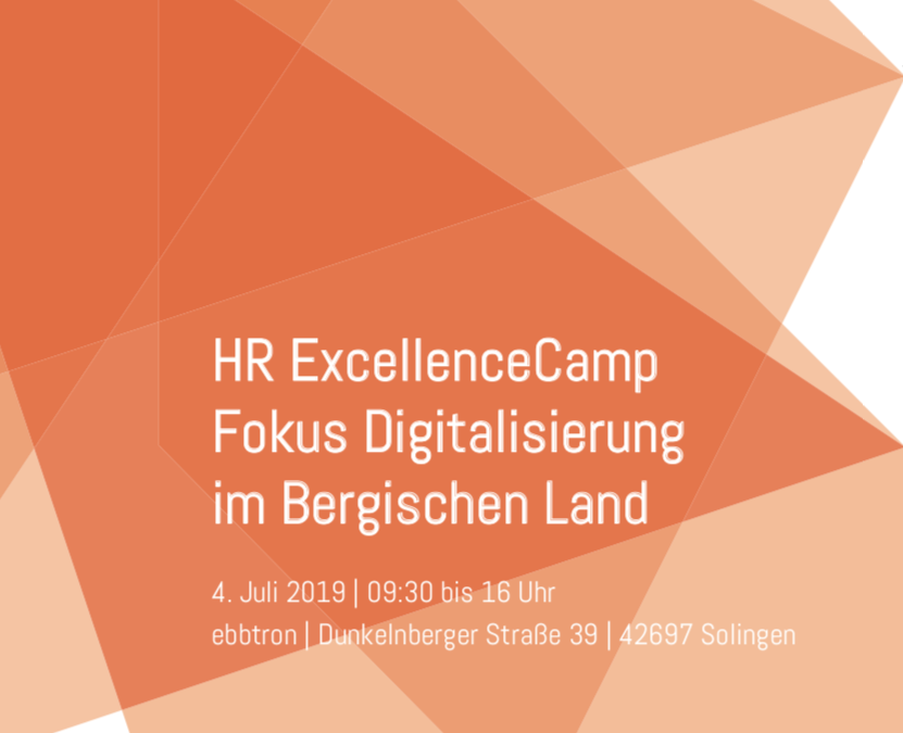 Einladung «2. HR ExcellenceCamp» am 04.07.2019 in Solingen